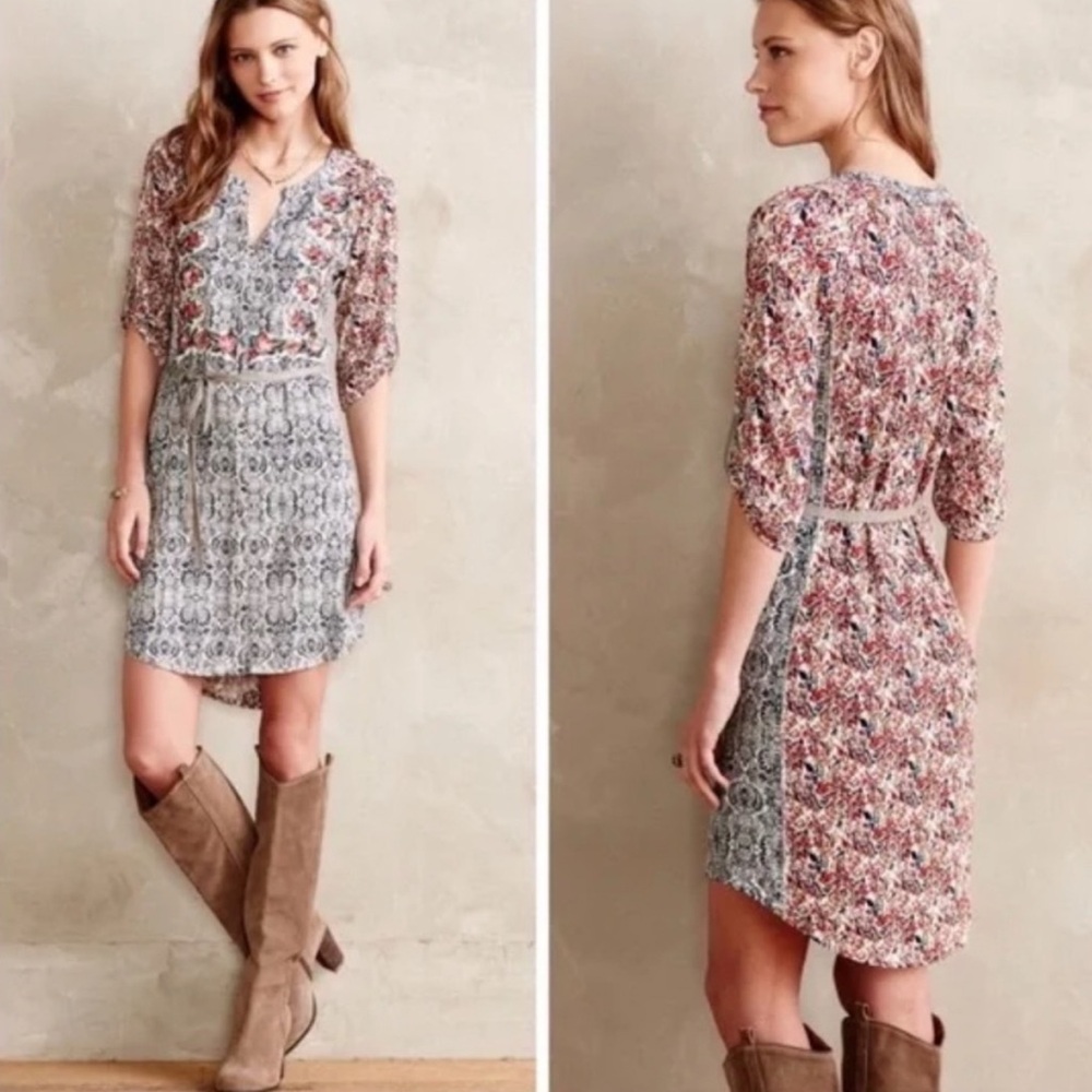 TINY Anthropologie Perenne Lightweight Shirt Dress Tencel large